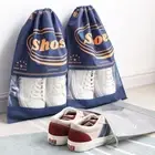 5pcs Waterproof Drawstring Shoes Bag Shoes Storage Pouch Home Accessories