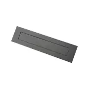 Sandleford 300mm Matt Black Letter Plate Spring Loaded Letter Slot Hardware