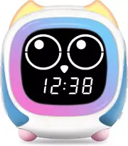 Addo Kids Alarm Clock with Bluetooth, Sunrise/Sunset Simulation Bedside Lamp, Gr