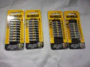 4pk. NEW DEWALT 1" DRIVER BITS - 18 HEX BITS AND 14 TORX BITS ( SEE PICS )