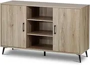 HelloFurniture New Buffet Sideboard Cabinet Oak Storage Cupboard 2 Doors Hallway Table