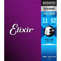 在飛比找momo購物網優惠-【ELIXIR】11025 民謠木吉他弦