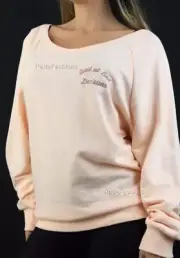 Victoria's Secret PINK Good At Bad Decisions Logo Perfect Crew Sweatshirt