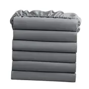 King Fitted Sheets, Bulk Pack of 6, Deep Pocket, Soft Microfiber Bottom