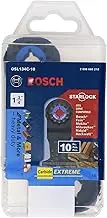 BOSCH OSL134C-10 10-Pack 1-3/4 In. Starlock Oscillating Multi Tool Metal & More Carbide Extreme Plunge Cut Blades for Cutting Iron Bar, Metal, Wood with Nails, Drywall and Tile