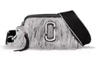 Marc Jacobs The Creature Snapshot Faux Fur Crossbody Bag ~NWT~ Silver Grey