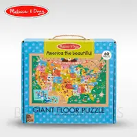 在飛比找momo購物網優惠-【Melissa & Doug 瑪莉莎】地板拼圖 美國地圖(