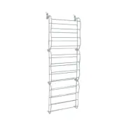 36 Pair Shoe Holder Organiser Over The Door Hanging Shelf Rack Storage Hook