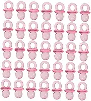 LOLIPPYY 150 Pcs Baby Pacifiers Acrylic Mini Pacifiers for Baby Shower Games Decorations Favors