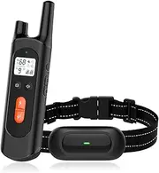 Dog Training Collar, Shock Collar for Dogs with Remote Range 2600Ft , Waterproof Rechargeable Dog Collar with Vibration, Beep, Shock Modes, 0 to 99 Adjustable Shock Levels Dog Training Set