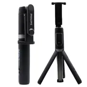 Philips Flexible Tripod Stand Selfie Stick w/ Bluetooth Remote For iPhone Black