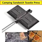 Camping Sandwich Toastie Maker Campfire Cast Iron Heavy Duty Iron Camp Stove