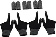 Hohopeti 2 Pairs Gloves Ultra-thin Gloves Hook Labels Pop Headwear Headwear Professional Glitter Headband Touch Non-slip Gloves Apparel Gadgets Graphene