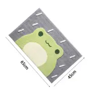 Durable Indoor Soft Front Door Rug, Water-Absorbing and Anti-Skid, Suitable for Bathroom Door, Indoor, Entry Mat (Little Frog)