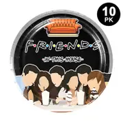 Friends TV Theme 9 inch 23cm Plates 10PK - Kids Birthday Party Tableware