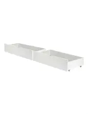 [Artiss] Wooden Trundle Drawers Single Size Set of 2 in White