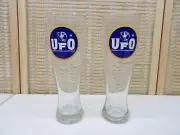 2 UFO Harpoon's UnFiltered Offering Pint Beer Glasses Partly Cloudy, 38