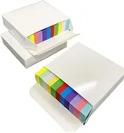 11-Color Index tabs, Label Stickers, Colored Strip Sticky Notes, Mini Markers, categorized Note Papers, Notebook Stickers, 2 Packs
