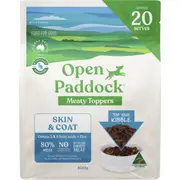 Open Paddock Skin & Coat Meaty Topper Dog Food 400g