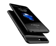 Ultra-thin cell phone case power supply 7000mAh with back clip for iphone 6sP/7P/8P - BLACK