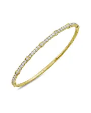 Forever Creations 14K 1.35 ct. tw. Diamond Flexible Bangle Bracelet