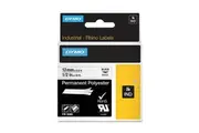 Dymo Tape Label White (12mmx5.5m) - Polyester