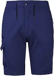 [BIG BEE] WARP Womens Cargo Work Shorts Stretch Cotton Belt Loops Elastic Waist Ladies