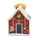 DISNEY PARKS WALTS CHIP N DALE MICKEY & FRIENDS CHRISTMAS HOUSE LODGE COOKIE JAR