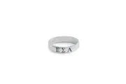 Epsilon Sigma Alpha Skinny band ring with Black Enamel -NEW!!!