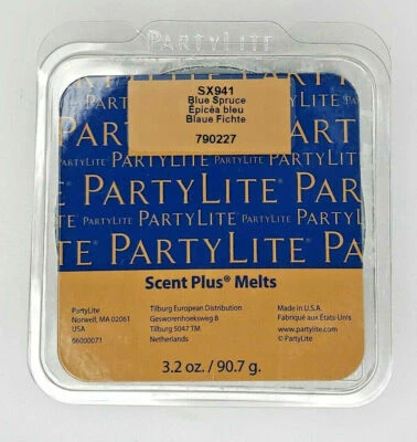 PartyLite Scent Plus Melts 9 pc Retired Scent New Blue Spruce P7E/SX941/Bin 13