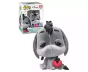 Winnie The Pooh Eeyore with Heart Flocked Pop! Vinyl