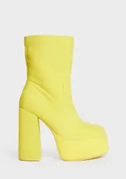 [Koi Footwear] x Teletubbies Yellow Platform Boots