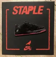 Pintrill Nike SB Black Pigeon Dunks Hat Pin - Jeff Staple