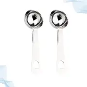 2pc Fruit Scoop Fruit Scoop Stainless Steel Coffee Scoop Coffee Measure Spoon