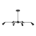 Modern 6 Arm Chandelier Mid Century Light Sputnik Industrial Ceiling Fixture