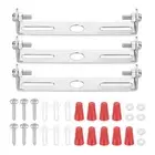 3 Set 90mm (3.5") Universal Light Fixture Mounting Bracket Kit with Screw