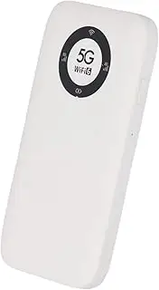 5G Mobile Hotspot, WiFi6 Wireless Router Hotspot Device with SIM Card Slot, Portable WiFi Hotspots Connect Up to 16 Devices, 7100mAh Battery, for Travel Camping (White)