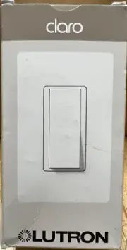 Lutron Claro CA-1PS-WH 15-A General Purpose Switch Single-Pole - White