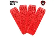 X-BULL 2 Pairs Recovery tracks Sand Mud Snow 4WD / 4x4 ATV Offroad Stronger Gen 3.0 - Red
