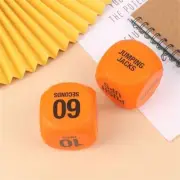 PU foaming Exercise Dice Orange Dice Fitness Dice Fitness Decision