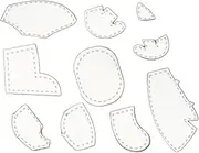 Elephant Sewing Ruler – Fabric Quilting Template, Acrylic Pattern Cutter | Quilting Craft Ruler, Fabric, Craft Design Stencil, Shape Marker for Beginners Children Learning Sewing Projects