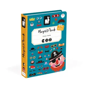 【M&B 幸福小舖】法國Janod 磁鐵遊戲書-有趣的臉 (全新版) 總代理公司貨