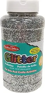 Charles Leonard Creative Arts by Glitter, 16 Ounce Bottle, Silver (41145)