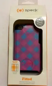 Speck Fitted Case -Blue/Pink Checker for iPod Touch 4th Generation#SPK-A0640