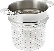 Alessi Dressed Pierced Basket for Pasta-Set in 18/10 Stainless Steel Mirror Polished, Silver