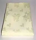 Riegel Premier Damask Tablecloth ~ Rose Jacquard ~ Bright Ivory ~ 52" x 92" NEW