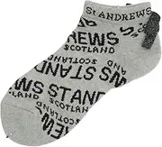 [ST ANDREWS] St. Andrews 042-3986252 Women's Ankle Socks (Digital Logo, Sole Pile Support) / Golf Socks