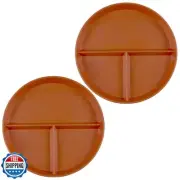 9 Inch Divided Plates for Adults, 2 Pcs Portion Control Plate, Reusable Dinne