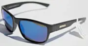 SUNCLOUD Suspect POLARIZED Sunglasses Matte Black/Blue Mirror NEW Smith $55