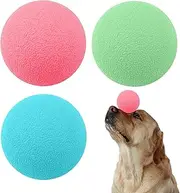 Pack of 3 Dog Toys Dog Ball Indestructible 4 cm Rubber Dog Toy Ball Chew Toy Elastic Toss Ball Toy for Dogs Puppies Cats Interactive Dog Toy for Training